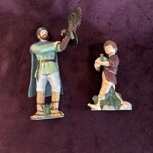 Hawthorne house Thomas Kincaide nativity”Falconer & Stable Boy” EUC